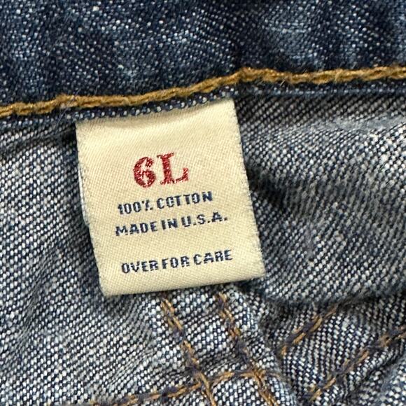 Abercrombie Fitch Jeans Womens 6 Long Dark Blue Bootcut Y2K Vintage 90s HEMMED - Picture 7 of 7